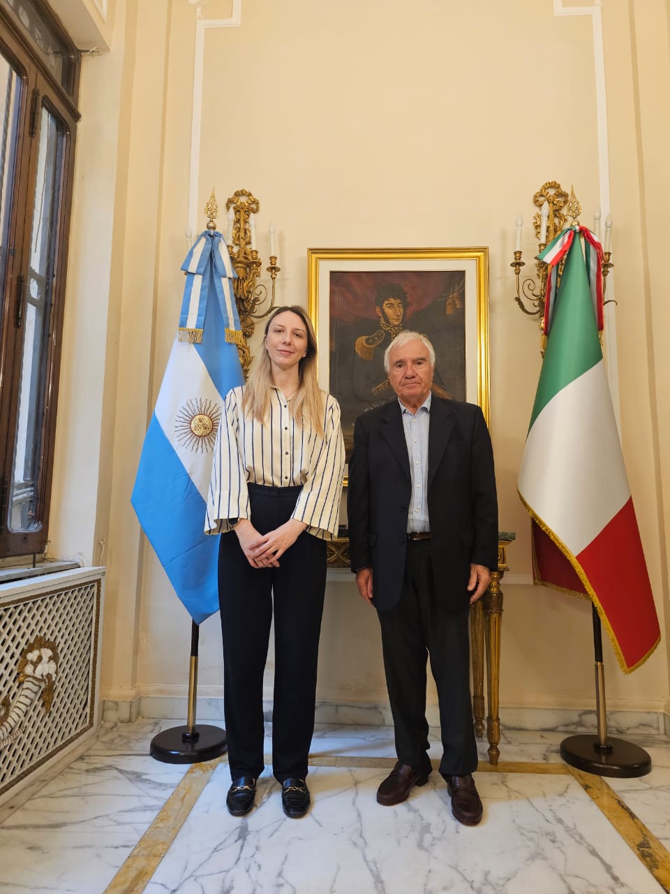 Visita a la Embajada Argentina en Roma